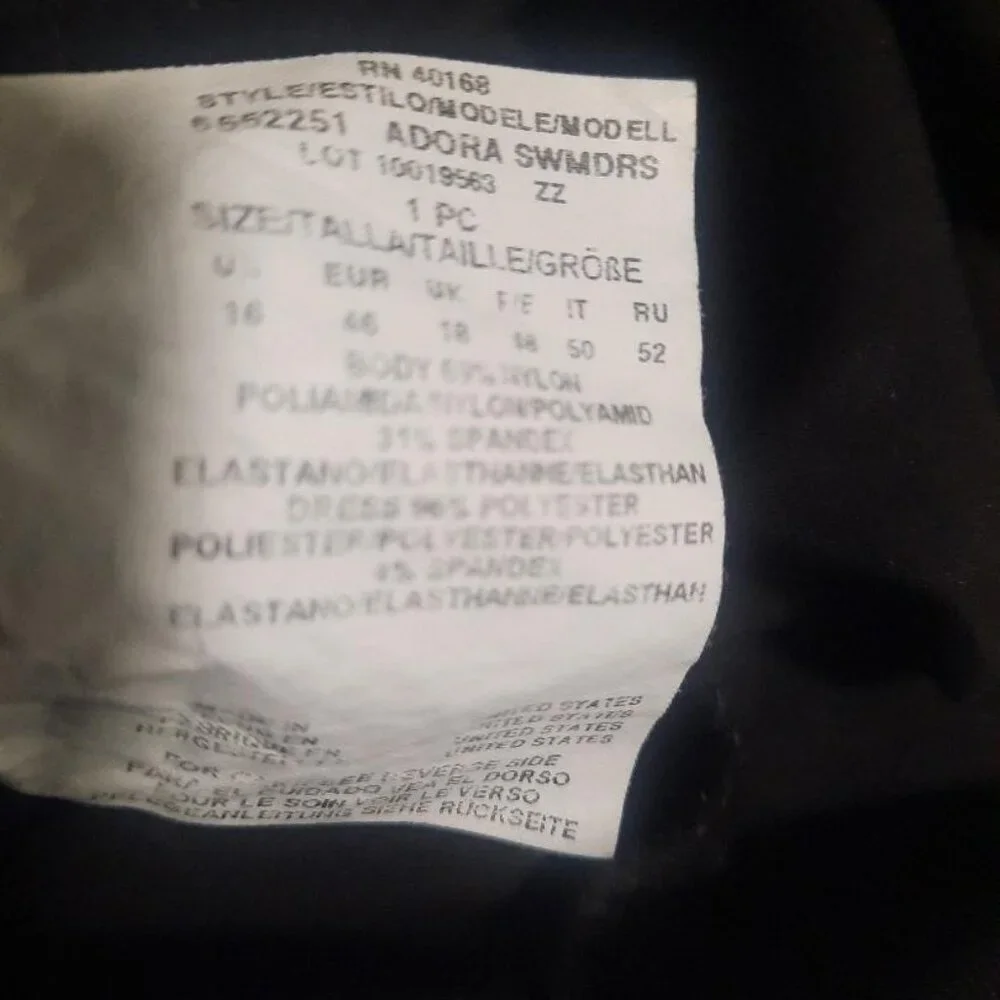 Miraclesuit Once Piece Leopard Print Swimwear Sz US16 - Picture 12 of 12